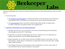 Tablet Screenshot of beekeeperlabs.com